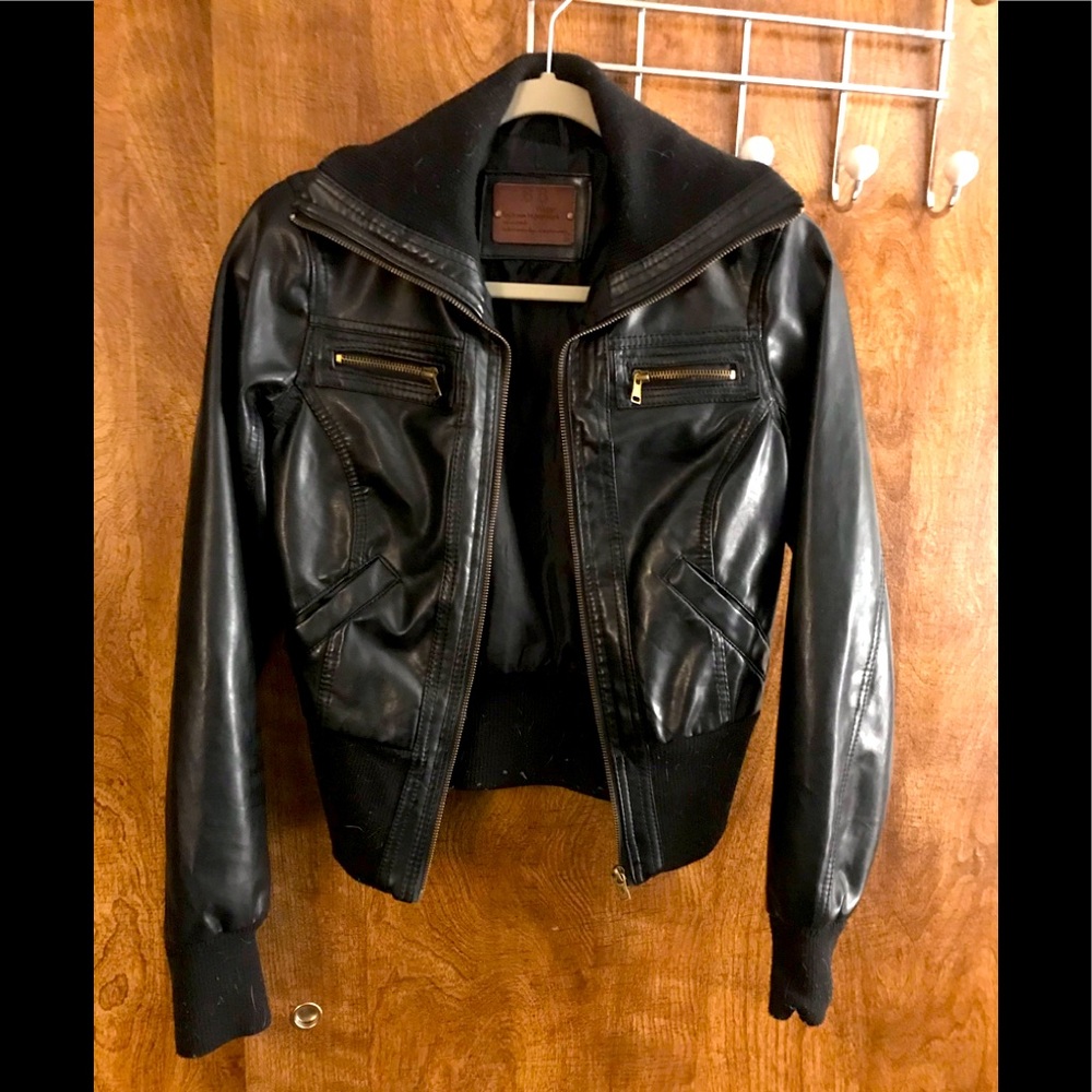 Amazing faux leather jacket